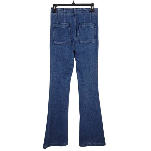 Pilcro The Icon Flare High Rise‎ Trouser Bootcut Jeans Sz 2 Cotton Boho Hippie - Picture 3 of 11